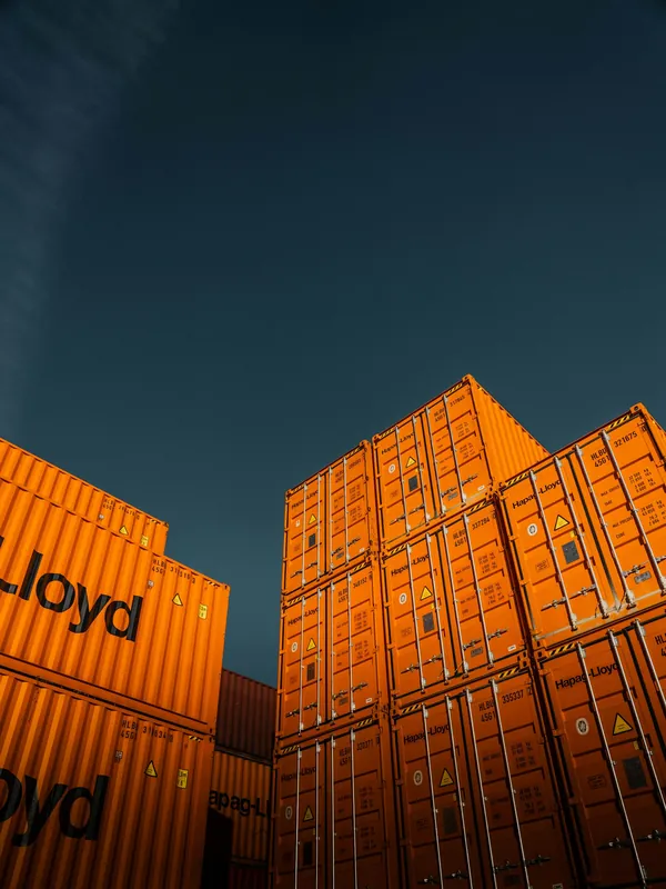 Freight staged for shipment